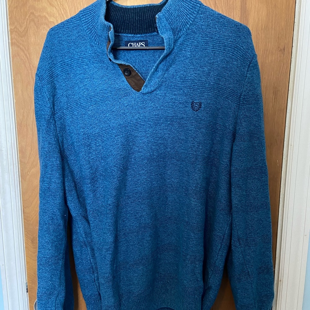Men’s Chaps Blue Sweater Size M
